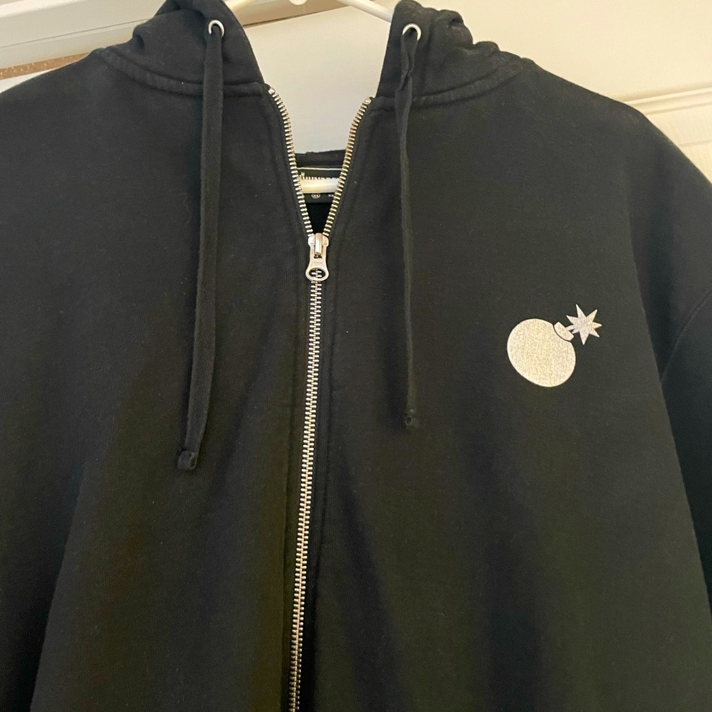 The Hundreds Black Zip Up Sweatshirt